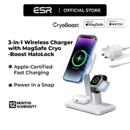 ESR 25W 3-in-1 Wireless Charger with MagSafe CryoBoost HaloLock - 2C571