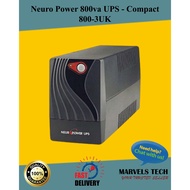 Neuro Power 800va UPS - Compact 800-3UK NEUROPOWER City Series UPS 4 UK Socket Uninterruptible Power