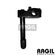 STEM STANG SEPEDA BMX KOTAK TAHU HITAM CHROME KROM STOK HANDLEBAR 22.2 INSERT 21.1 ALLOY
