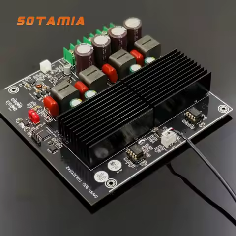 SOTAMIA 1200W TPA3255 Power Amplifier Audio Board 600W+600W 2.0 Hifi Stereo Sound Speaker Amplifier 
