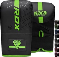 RDX Bag Gloves for Heavy Punching Training, Maya Hide Leather Kara Punch Mitts for Sparring, Boxing, MMA, Muay Thai, Kickboxing, Focus Pads and Double End Speed Ball Workout