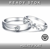[Promo] Cincin Pasangan Perak 925 Platinum Cincin Couple Perak