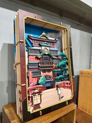 日本正版 全新 Paper Theater 神隱少女 千與千尋 木製風格油屋模型 #無臉男 #宮崎駿