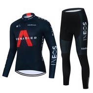 INEOS Cycling Jersey Suit Summer Long-Sleeved Cycling Top Breathable Road Mountain Bike Cycling Trou