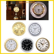 TAK Versatile 36mm Vintage Metal Round Miniature Clock Insert with Roman Numeral Display Metal Watch
