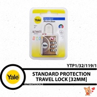 YALE YTP1/32/119/1 Standard Protection Luggage/Travel Combination Lock - 32mm