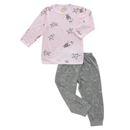 Baa Baa Sheepz Pyjamas Set Big Star & Sheepz Pink + Big Sheepz Grey