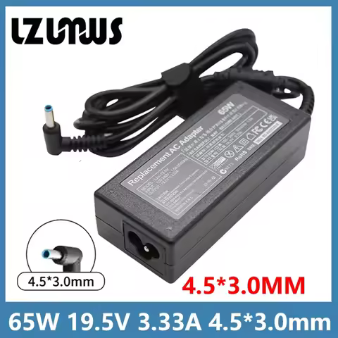 65W 19.5V 3.33A Charger Ac Adapter for HP Pavilion x360 15, Zbook 15 14u 15u G3 G4 G5, Blue Tip 15-f