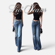LEO JEANS 田 low waist jeans low rise jeans flare