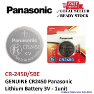 GENUINE CR2450 Panasonic Lithium Battery 3V (CR-2450/5BE) - 1unit