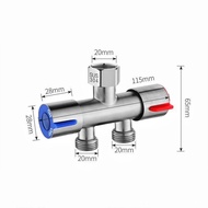 Stainless Steel Water Diverters 1 Inlet 2 Outlets