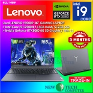 #LL148 USED LENOVO LEGION Gaming Laptop Y9000P intel i9-12900H 16GB 512GB SSD NVIDIA RTX3060 RTX 306