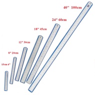 Stainless Steel Double Sided Ruler 15cm / 30cm / 45cm / 60cm / Steel Ruler.