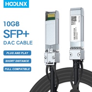 HOOLNX 10G SFP + สาย Twinaxโดยตรงแนบทองแดง (DAC) สายเคเบิลแฝง0.5-10Mสำหรับ H3C Ruijie Mikrotik Ub