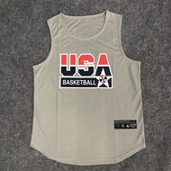 Summer Breathable Quick-Drying Shooting Uniform Vest American Basketball Sports Training Sleeveless 
