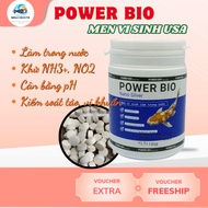 [Hũ 55viên = 180g] Men vi sinh Mỹ Power Bio Tablet Viên nén - 3g - Làm trong nước bể cá vàng cá cảnh