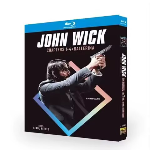 John Wick 1-4 Blu-ray Disc BD DVD