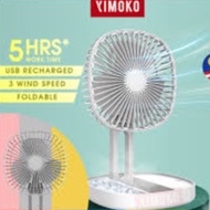 USB Fan Rechargeable Foldable Wireless 3 Wind Speed Portable Table Fan Powerful Cool Air Electric Fa