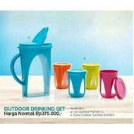 Outdoor Drinking Set/Original Tupperware Teapot And Glass Package