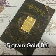 5 gram  MAA gold bar (Amethyst) 24K 999.9