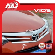Toyota Vios XP150 NCP150 3rd Lower Front Grill Chrome V Front Bumper Middle Grille V Grill Trim For Vios (2013-2019) ARL Motorsport Car Accessories