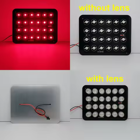 24W 670nm~680nm Deep Red LED + PCB for DIY Lamp Spot Light Bulb Floodlight Therapy Plant