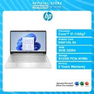 HP 11th I7 Laptop 15S-FQ2538TU (i7-1165G7/8GB DDR4 2666/512GB/INTEL IRIS XE/W11H/2YW)