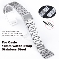 18mm Small Stainless Steel Strap for Casio Watch Band F91W F105 F108 A158W A168 AE1200 AE1300 Watchb