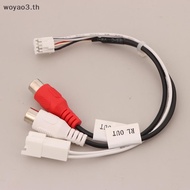 [Woyao] 8P RCA RR RL Audio Output MaleFemale Plug Cable Android Car Radio Multimedia Universal TS10 