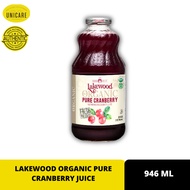 LAKEWOOD ORGANIC PURE CRANBERRY JUICE 946ML
