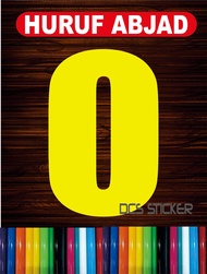 CUTTING STICKER HURUF HURUF ABJAD SATU PICISAN DAN NOMOR STICKER TEMPELAN UNTUK BIKIN NAMA DLLDENGAN