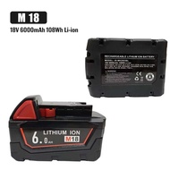 Milwaukee M12 M18 4.0Ah 5.0Ah 6.0Ah 9.0Ah Replacement Red Lithium Rechargeable Power Tools Battery N