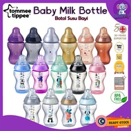 Tommee Tippee Botol Susu Baby Newborn Milk Feeding Wide Neck Milk  Bottle 5oz 150ml/9oz 260ml/12oz
