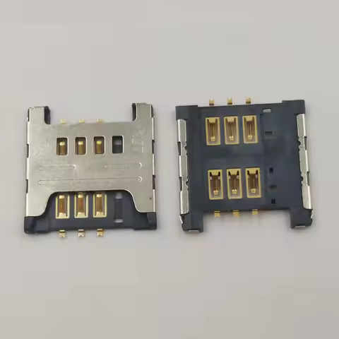 2Pcs Reader Sim Card Socket For Samsung Galaxy I9000 S5360 I9220 N7000 3520 S6358 S8600 S5690 I9001 