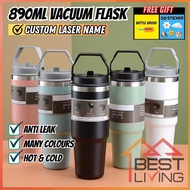 890ml Tumbler Tahan Sejuk Botol Air Viral Water Bottle Vacuum Water Bottle Vacuum Flask