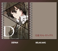 Notebook/buku catatan anime bungo stray dog