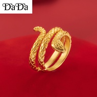 Pure 916 gold men's ring nakasangla light luxury fashion personality snake ring
