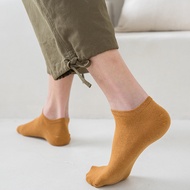 Men's Summer Socks Japanese Thin Section Men's Boat Socks Solid Color Cotton Socks Low State Shallow