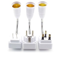 AC 110V 220V E27 Lamp Bulb Adapter Flexible Light Bases Plug Holder Converter Switch Power Socket 20