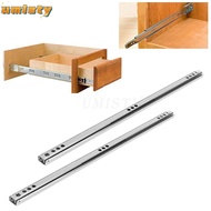 UMISTY 2PCS Drawer Glides, Smooth Glide Two Way Slide Bearing Drawer Slides,  17mm Wide Drawer Slide