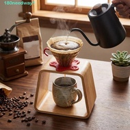 NEEDWAYJ Teapot Insulation Rack, Solid Wood Drip Rack Filter Cup Holder, Universal Sturdy Coffee Too