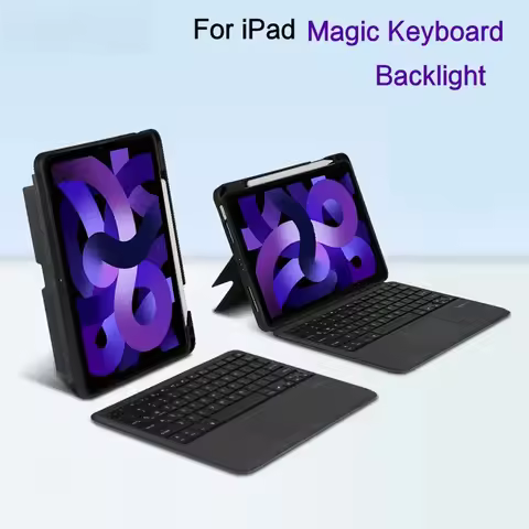Smart Keyboard Magic For iPad 10.2 Inch 9th 8th 7th Pro 11 12.9 Air 5th 4th Air3 10.5 Russian Spanis