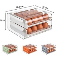 2-Tier Egg Storage Box Organizer 2-Tier Egg Rack Egg Box Storage Box