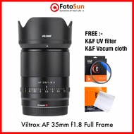 Viltrox 35mm f1.8 AF Full Frame Prime lens for Sony A7 / Nikon Z