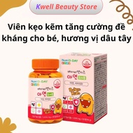Nutri D-Day Baby&Kids Zinc Kẹo nhai tăng sức đề kháng cho trẻ