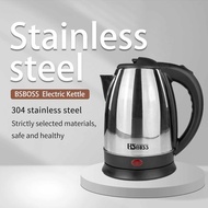 BSBOSS Stainless Steel 304 1.8L Electric Kettle Ketel Teko Jug Cerek Elektrik Tea Maker Hot Water Pemanas air panas