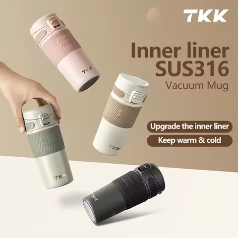 TKK 450ml SUS316 Insulated Cold Water Cup, Outdoor Portable Thermos Bottle, 316stainless steel Insul