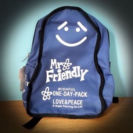 全新 日本製 Mr friendly 友善先生 藍色 背囊 背包