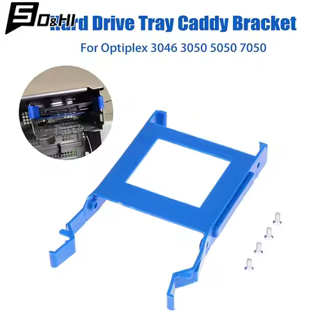 2.5 Inch SSD Solid State Hard Drive Rack Bracket W/Screw For Dell Optiplex 3046 3050 5040 5050 7040 