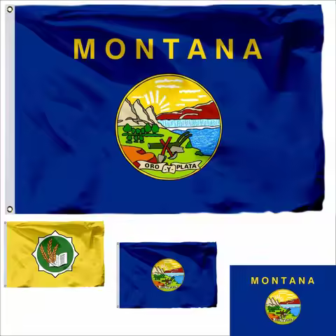 USA Montana Flag 90x150cm Bozeman 3x5ft US Guanica American United States Flags and Virgin Islands B